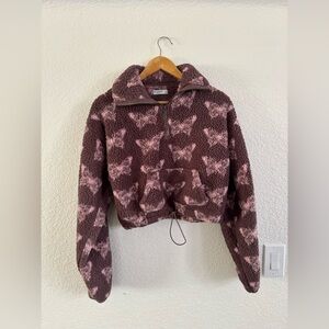 Arizona Jean Company Brown Fleece Pullover